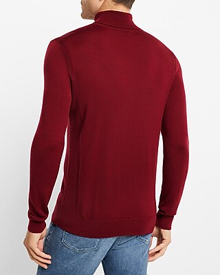 Solid Merino Wool Turtleneck Sweater