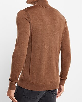 Solid Merino Wool Turtleneck Sweater
