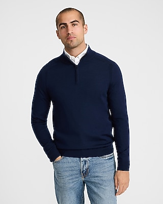 Quarter Zip Everyday Performance Merino Wool Sweater | Express