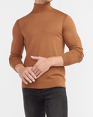 mens tan turtleneck sweater