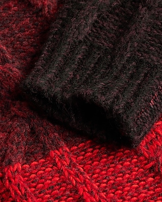 Marl Striped Turtleneck Sweater