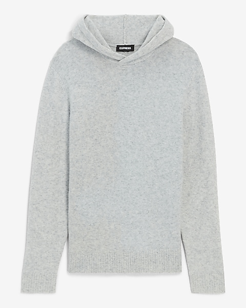 Felted Merino Wool-blend Hooded Sweater | Express