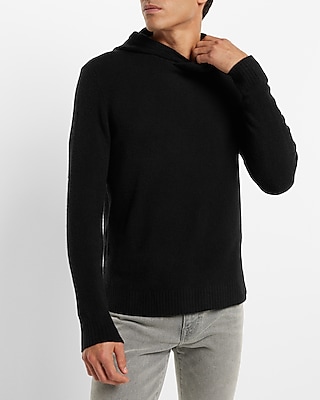 Felted Merino Wool-Blend Hooded Sweater