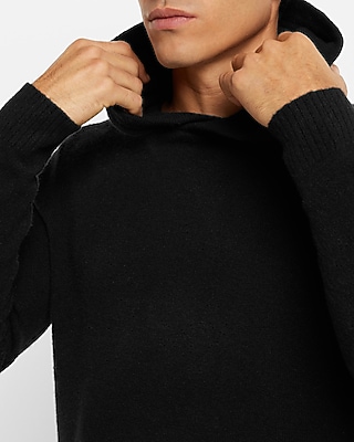 Felted Merino Wool-Blend Hooded Sweater