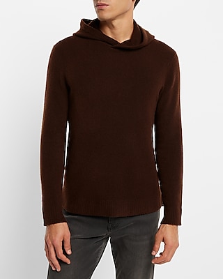 Felted Merino Wool-Blend Hooded Sweater