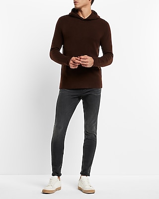 Felted Merino Wool-Blend Hooded Sweater