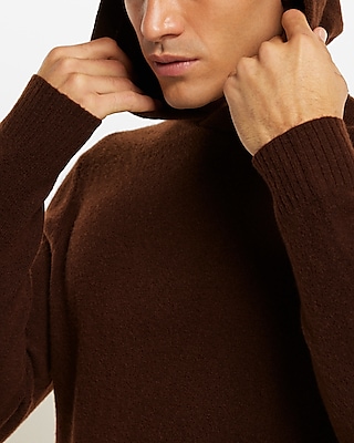 Felted Merino Wool-Blend Hooded Sweater