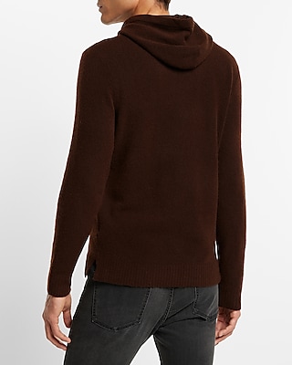 Felted Merino Wool-Blend Hooded Sweater