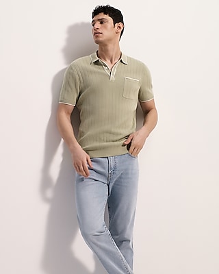 modern prep short sleeve sweater polo