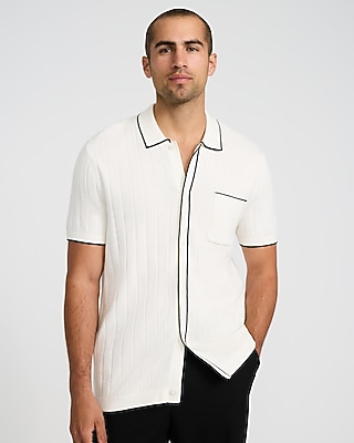 express mens white dress shirt Express Slim Striped Stretch Cotton 1Mx Dress Shirt White Men's XS