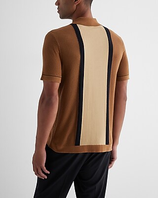 SS CTN FRED STRIPE BTN THRU:SPORT NAVY:XXL TALL