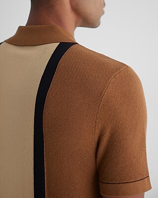 SS CTN FRED STRIPE BTN THRU:SPORT NAVY:XXL TALL