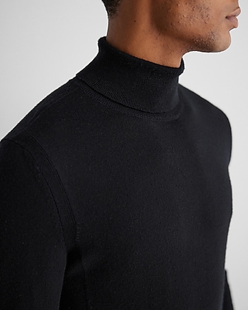 Men's Black Turtleneck Sweaters - Express