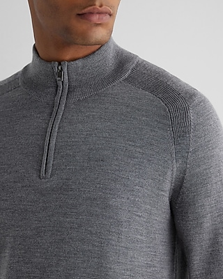 Quarter Zip Merino Wool Sweater