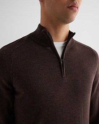 Quarter Zip Merino Wool Sweater