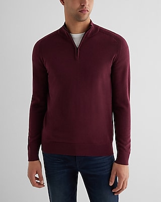 Express half zip outlet sweater