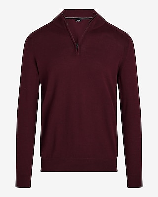 Quarter Zip Merino Wool Sweater