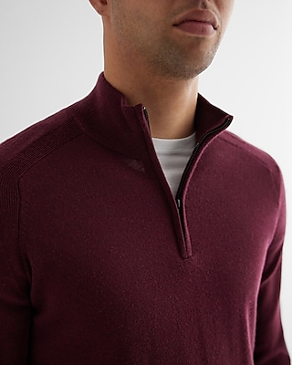Quarter Zip Merino Wool Sweater