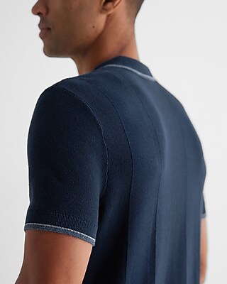 Tipped Contrast Collar Cotton Polo