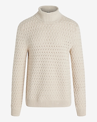 Cotton Knit Turtleneck Sweater