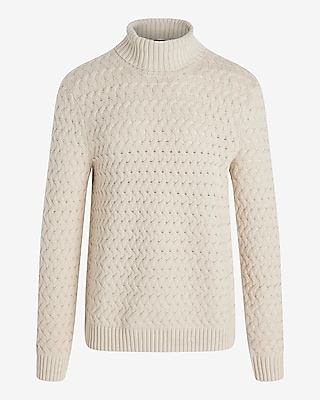 Cotton Knit Turtleneck Sweater