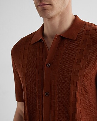 AB- LS CTN RAYON TEXTURED BTN THRU:TEAK:XL