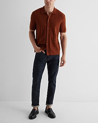 AB- LS CTN RAYON TEXTURED BTN THRU:TEAK:XL