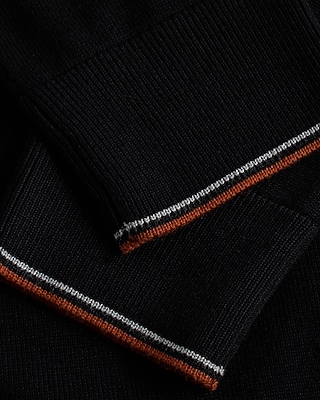 Stripe Tipped Cotton-Blend Sweater Polo