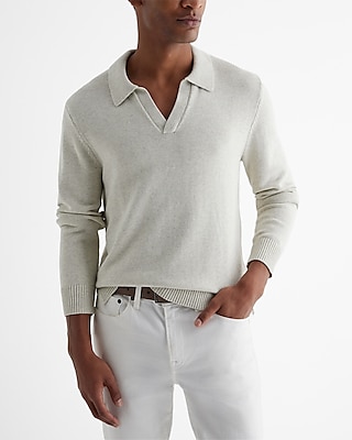 Cotton Johnny Collar Sweater