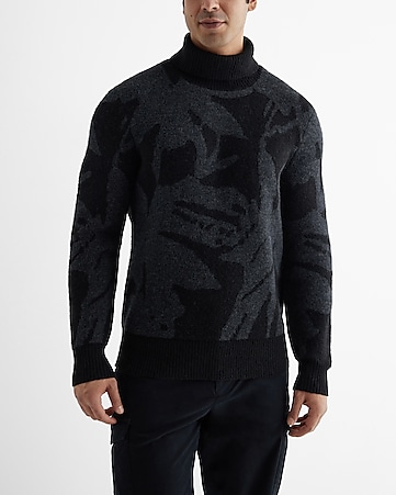 Men's Black Turtleneck Sweaters - Express