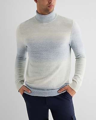 Ombre Cotton-blend Turtleneck Express