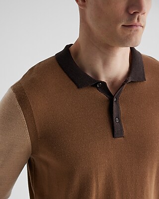 men's brown polo