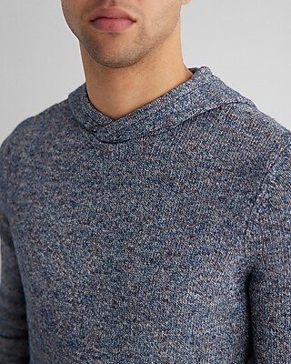 Two Tone Cotton-Blend Sweater Hoodie - image 2