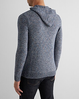 Two Tone Cotton-Blend Sweater Hoodie - image 3