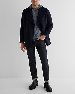 Two Tone Cotton-Blend Sweater Hoodie - image 5