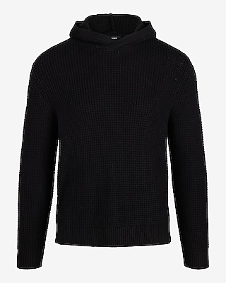 Waffle Knit Hooded Sweater