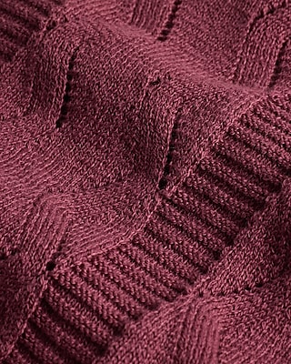 Textured Knit Johnny Collar Cotton Sweater Polo