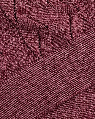 Textured Knit Johnny Collar Cotton Sweater Polo