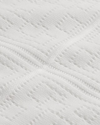 Patchwork Pointelle Cotton-Blend Sweater Polo