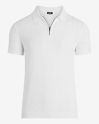 Pointelle Cotton Polo