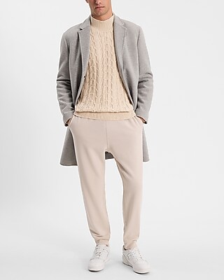 Cable Knit Cotton-Blend Turtleneck Sweater - image 4