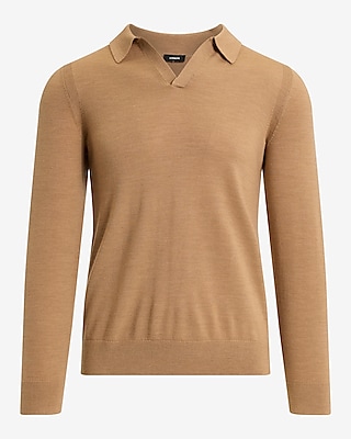 Johnny Collar Merino Wool Sweater Polo