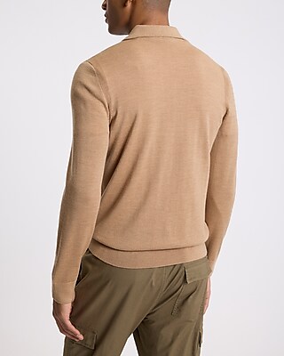 Johnny Collar Merino Wool Sweater Polo