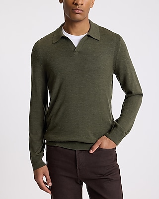 Johnny Collar Merino Wool Sweater Polo