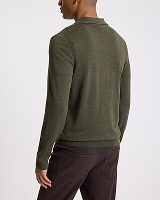 Johnny Collar Merino Wool Sweater Polo