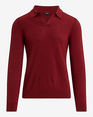 Johnny Collar Merino Wool Sweater Polo