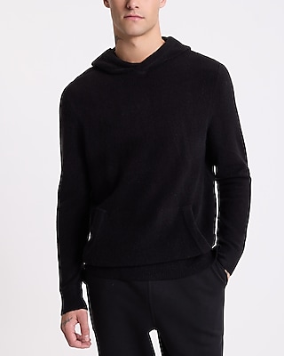 Felted Wool-blend Sweater Hoodie | Express