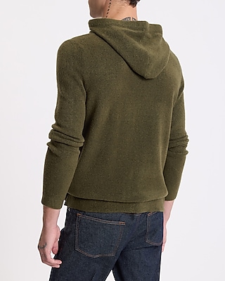 Felted Wool-Blend Sweater Hoodie