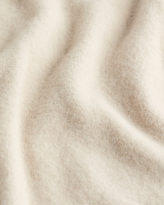 Relaxed Felted Mock Neck Sweater