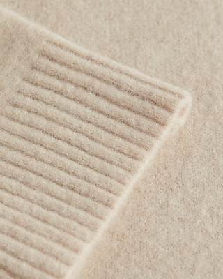 Relaxed Felted Mock Neck Sweater